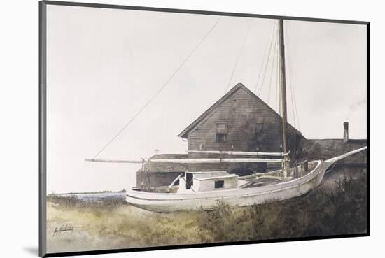 Drydocked-Ray Hendershot-Mounted Art Print