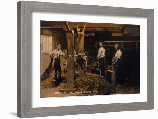 Drying Hops 1906-null-Framed Art Print