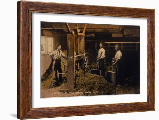 Drying Hops 1906-null-Framed Art Print