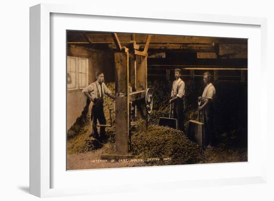 Drying Hops 1906-null-Framed Art Print