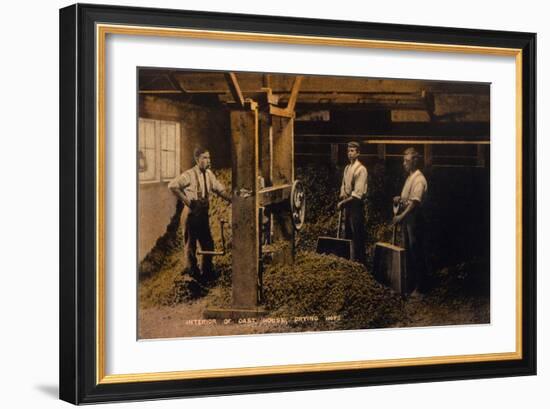 Drying Hops 1906-null-Framed Art Print