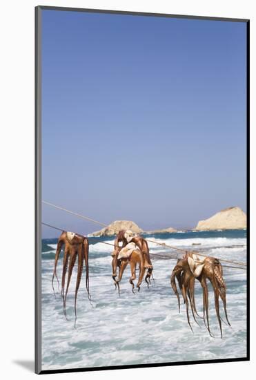 Drying Octopus, Mandrakia Village, Milos Island, Cyclades Group, Greek Islands, Greece-Richard Maschmeyer-Mounted Photographic Print