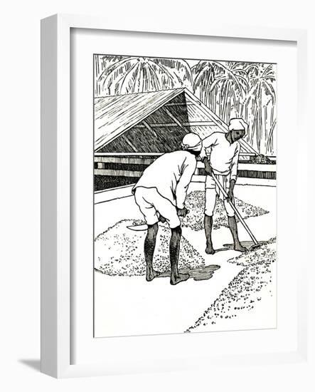 'Drying the Cocoa', 1912-Charles Robinson-Framed Giclee Print