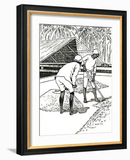 'Drying the Cocoa', 1912-Charles Robinson-Framed Giclee Print
