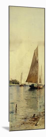 Drying the Sails, Oyster Boats, Patchogue, Long Island-Alfred Thompson Bricher-Mounted Giclee Print