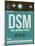 DSM Des Moines Luggage Tag II-NaxArt-Mounted Art Print