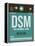 DSM Des Moines Luggage Tag II-NaxArt-Framed Stretched Canvas