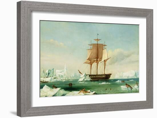 Dss 'Vincennes'-Captain Charles Wilkes-Framed Giclee Print