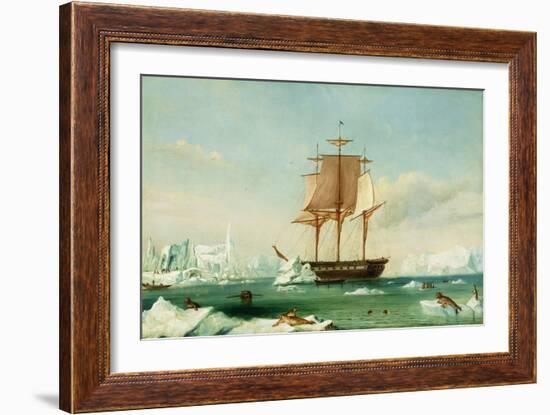 Dss 'Vincennes'-Captain Charles Wilkes-Framed Giclee Print