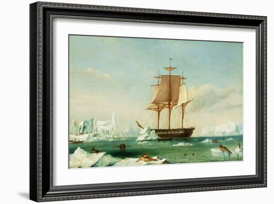 Dss 'Vincennes'-Captain Charles Wilkes-Framed Giclee Print