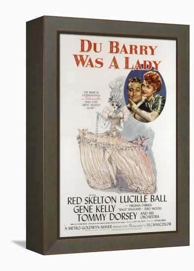 Du Barry Was a Lady, Red Skelton, Lucille Ball, 1943-null-Framed Stretched Canvas