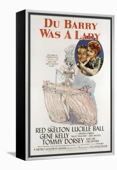 Du Barry Was a Lady, Red Skelton, Lucille Ball, 1943-null-Framed Stretched Canvas