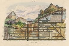 Cross-Section of a Coal Mine Showing All the Underground Chambers and Tunnels-Du Casse-Art Print