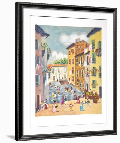 Du Descendant les Marches-Claude Tabet-Framed Limited Edition