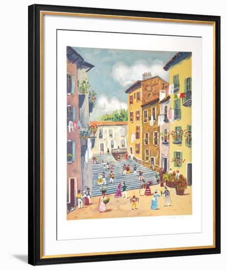 Du Descendant les Marches-Claude Tabet-Framed Limited Edition