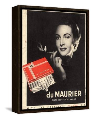 du maurier cigarettes Du Maurier, Cigarettes Smoking Glamour, UK, 1950 Giclee Print