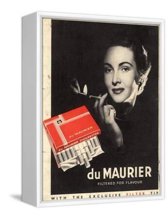 du maurier light cigarettes Du Maurier, Cigarettes Smoking Glamour, UK, 1950 Giclee Print