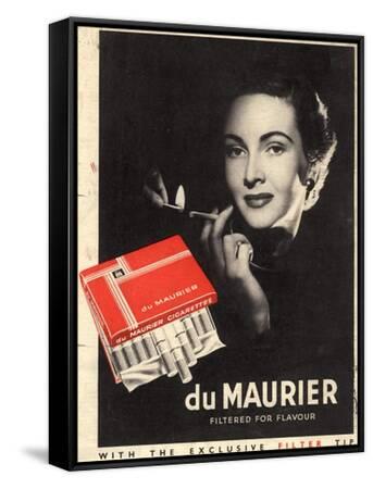 demoria cigarettes Du Maurier, Cigarettes Smoking Glamour, UK, 1950 Giclee Print
