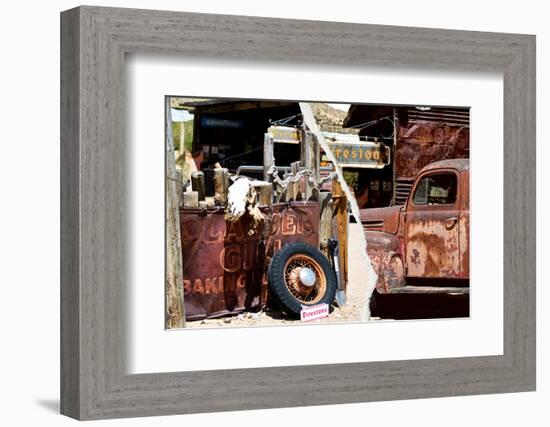 Dual Torn Posters Series - Americana-Philippe Hugonnard-Framed Photographic Print