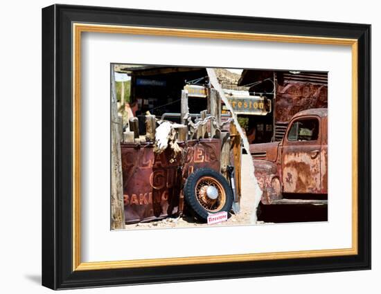 Dual Torn Posters Series - Americana-Philippe Hugonnard-Framed Photographic Print