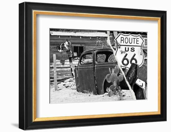 Dual Torn Posters Series - Americana-Philippe Hugonnard-Framed Photographic Print