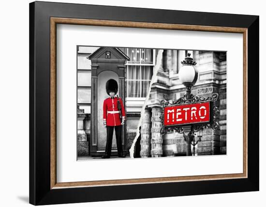 Dual Torn Posters Series - London - Paris-Philippe Hugonnard-Framed Photographic Print