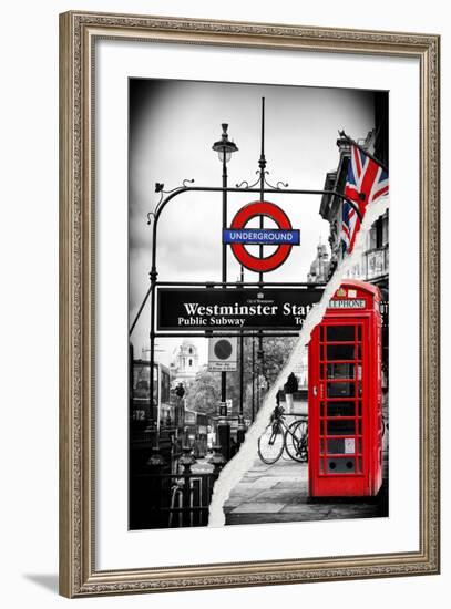 Dual Torn Posters Series - London-Philippe Hugonnard-Framed Photographic Print