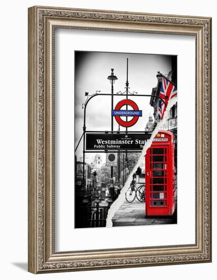 Dual Torn Posters Series - London-Philippe Hugonnard-Framed Photographic Print