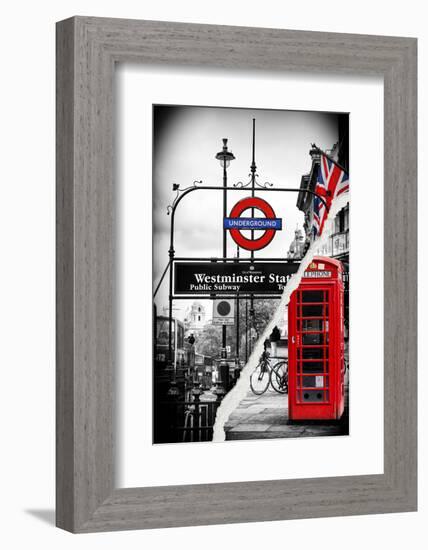 Dual Torn Posters Series - London-Philippe Hugonnard-Framed Photographic Print