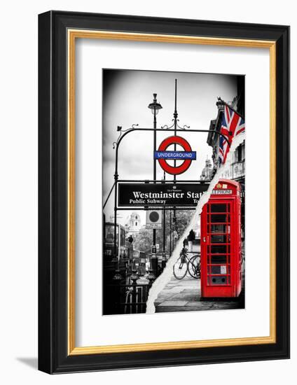 Dual Torn Posters Series - London-Philippe Hugonnard-Framed Photographic Print