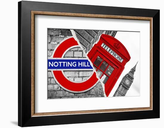 Dual Torn Posters Series - London-Philippe Hugonnard-Framed Photographic Print