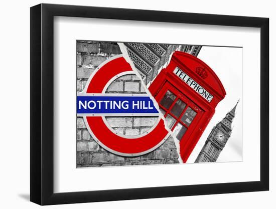 Dual Torn Posters Series - London-Philippe Hugonnard-Framed Photographic Print