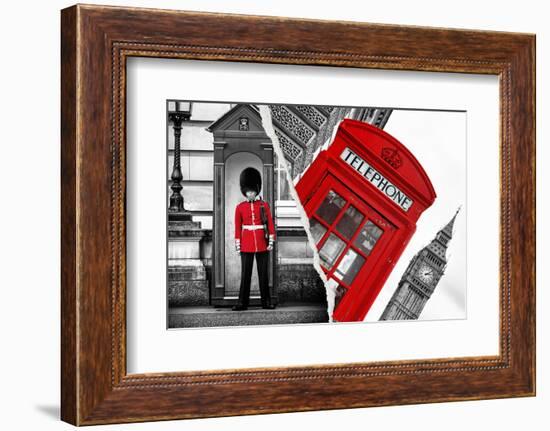 Dual Torn Posters Series - London-Philippe Hugonnard-Framed Photographic Print