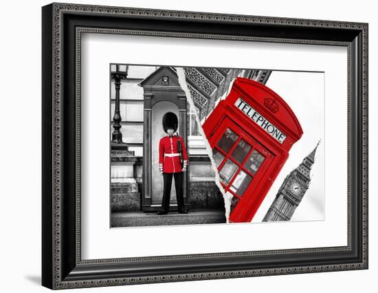 Dual Torn Posters Series - London-Philippe Hugonnard-Framed Photographic Print