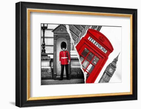 Dual Torn Posters Series - London-Philippe Hugonnard-Framed Photographic Print