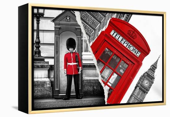 Dual Torn Posters Series - London-Philippe Hugonnard-Framed Premier Image Canvas