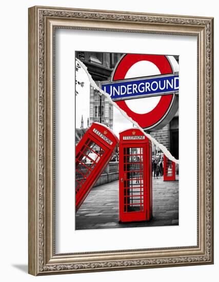 Dual Torn Posters Series - London-Philippe Hugonnard-Framed Photographic Print