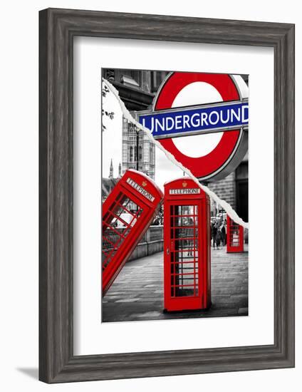 Dual Torn Posters Series - London-Philippe Hugonnard-Framed Photographic Print