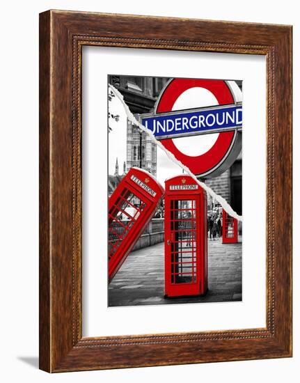 Dual Torn Posters Series - London-Philippe Hugonnard-Framed Photographic Print