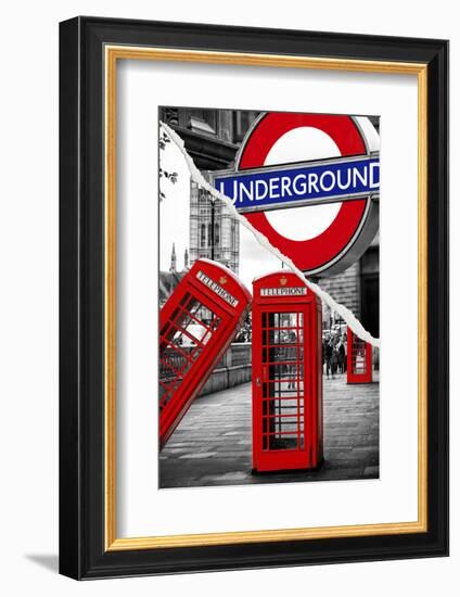 Dual Torn Posters Series - London-Philippe Hugonnard-Framed Photographic Print