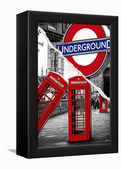 Dual Torn Posters Series - London-Philippe Hugonnard-Framed Premier Image Canvas