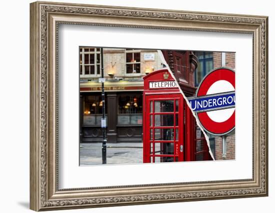 Dual Torn Posters Series - London-Philippe Hugonnard-Framed Photographic Print