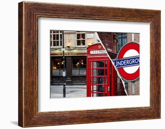 Dual Torn Posters Series - London-Philippe Hugonnard-Framed Photographic Print