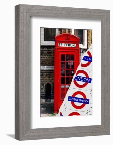 Dual Torn Posters Series - London-Philippe Hugonnard-Framed Photographic Print