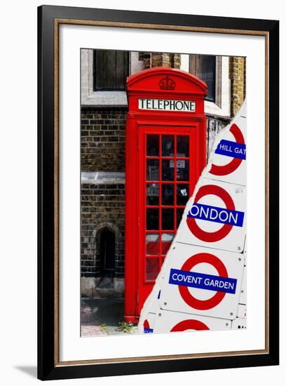 Dual Torn Posters Series - London-Philippe Hugonnard-Framed Photographic Print