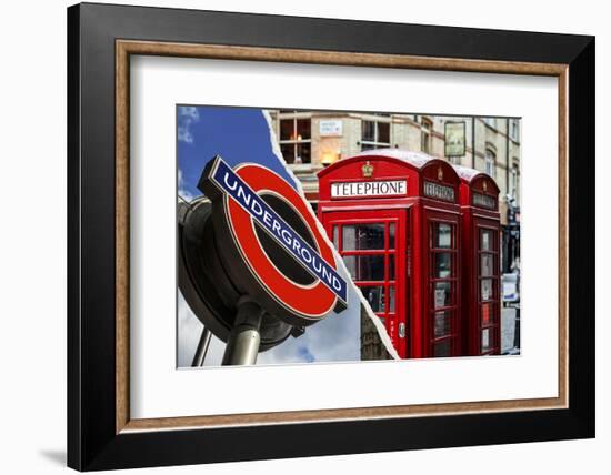 Dual Torn Posters Series - London-Philippe Hugonnard-Framed Photographic Print