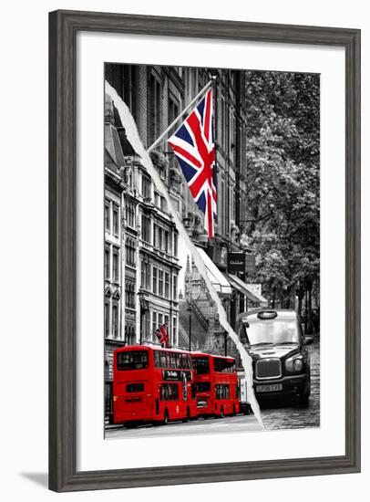 Dual Torn Posters Series - London-Philippe Hugonnard-Framed Photographic Print