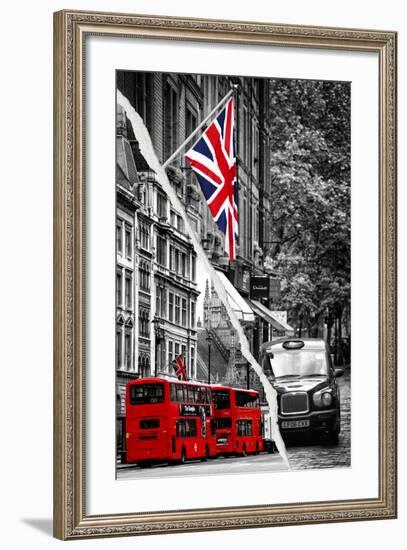 Dual Torn Posters Series - London-Philippe Hugonnard-Framed Photographic Print