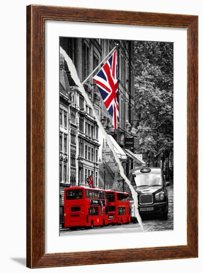 Dual Torn Posters Series - London-Philippe Hugonnard-Framed Photographic Print