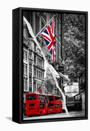 Dual Torn Posters Series - London-Philippe Hugonnard-Framed Premier Image Canvas